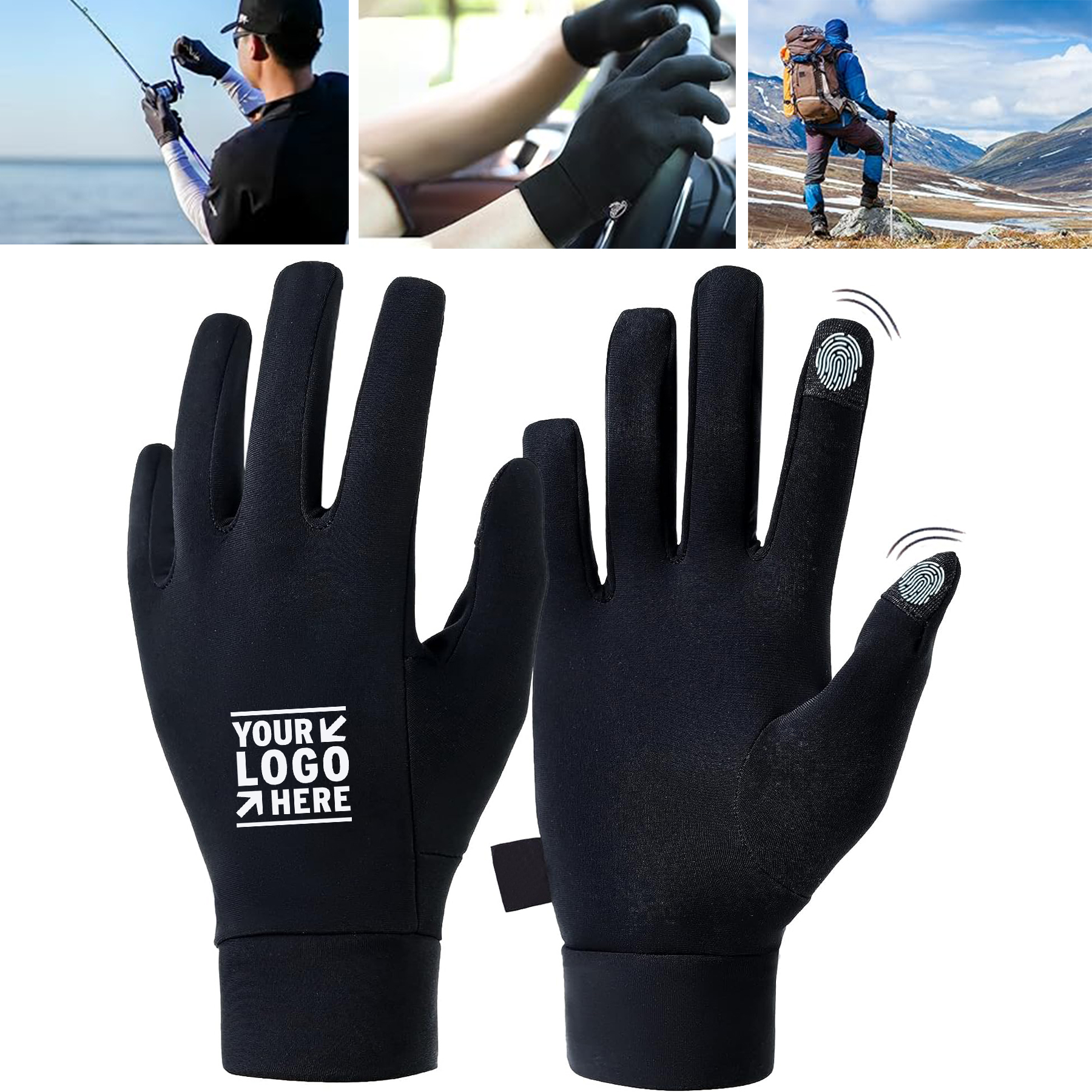 Men Women Cold Weather Lightweight Thermal Touch Screen Gloves 2