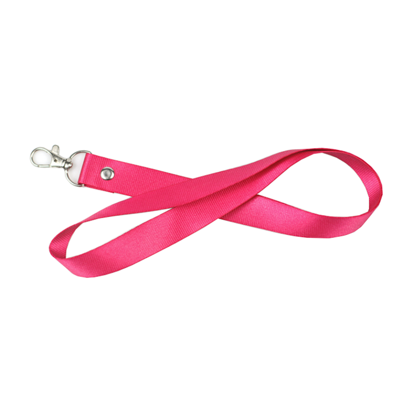 9/16" wide Silkscreened Polyester Lanyard with one standard 3