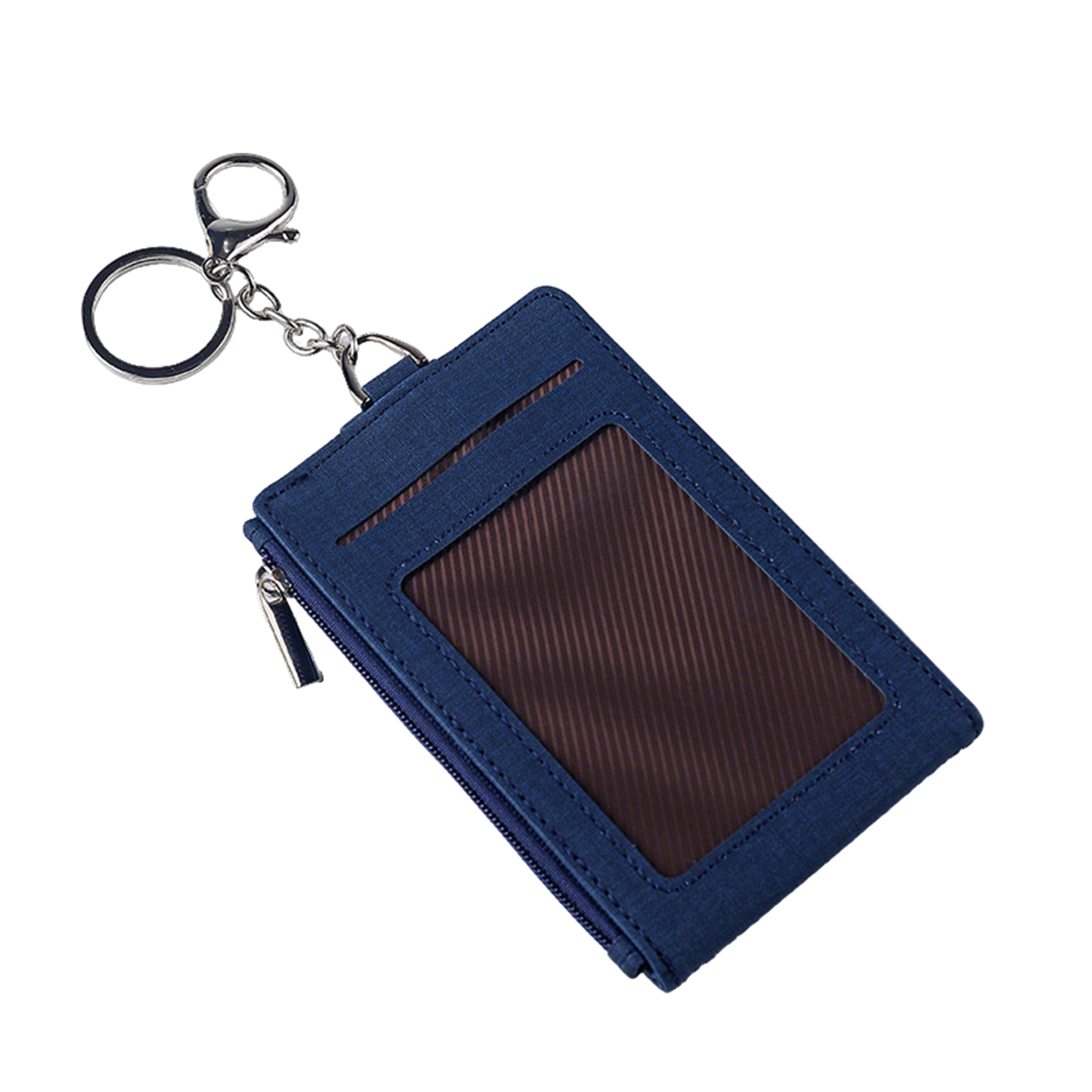Zippered Id Card Holder Clear Window 4.73" x 2.96" 7