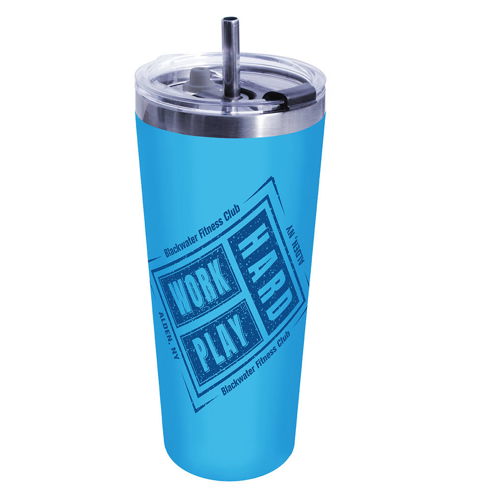 22 oz. Memphis Tumbler With Flip Lid & Straw - Gift Set 3