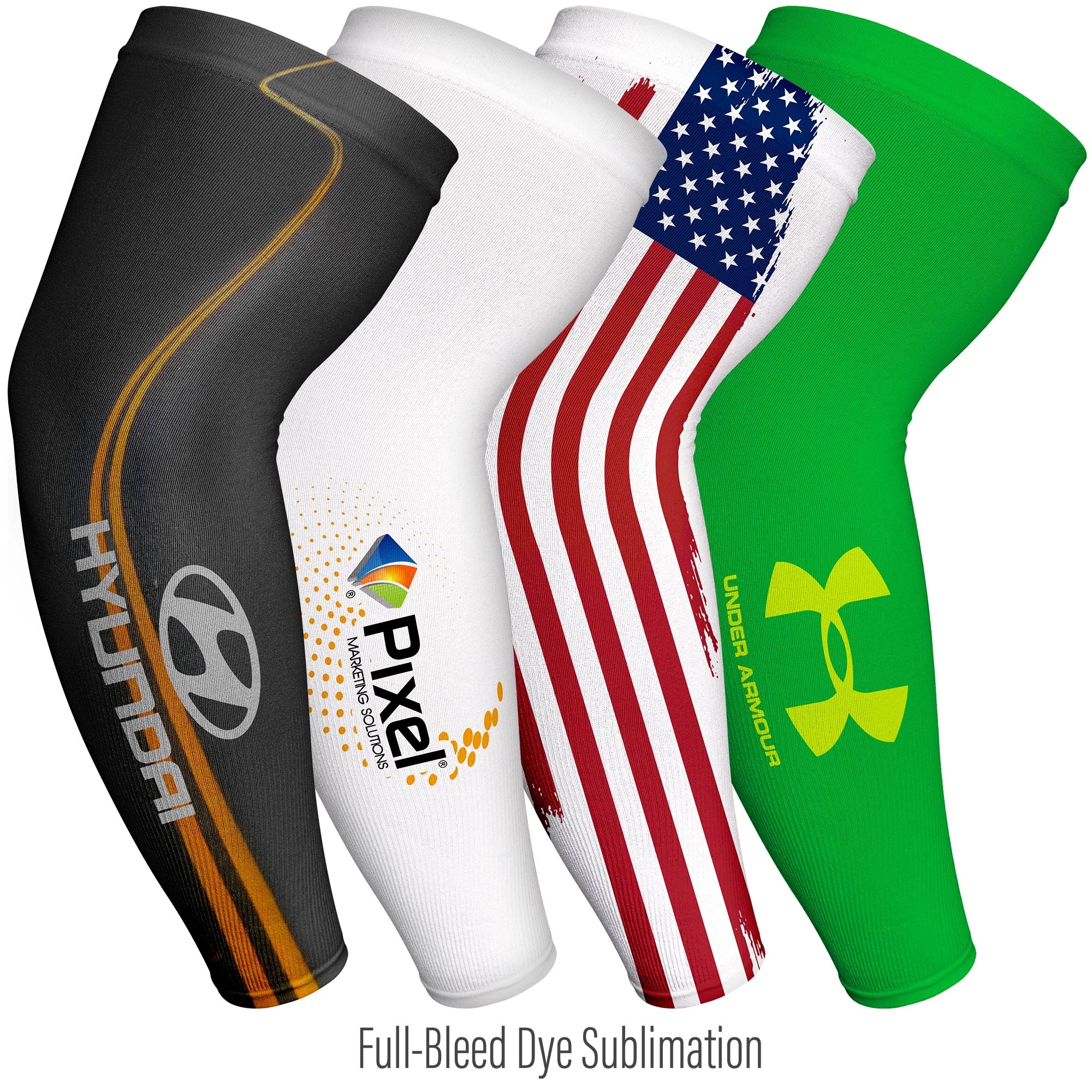 Sublimated Seamless Polyester Cooling Compression Sleeve 5