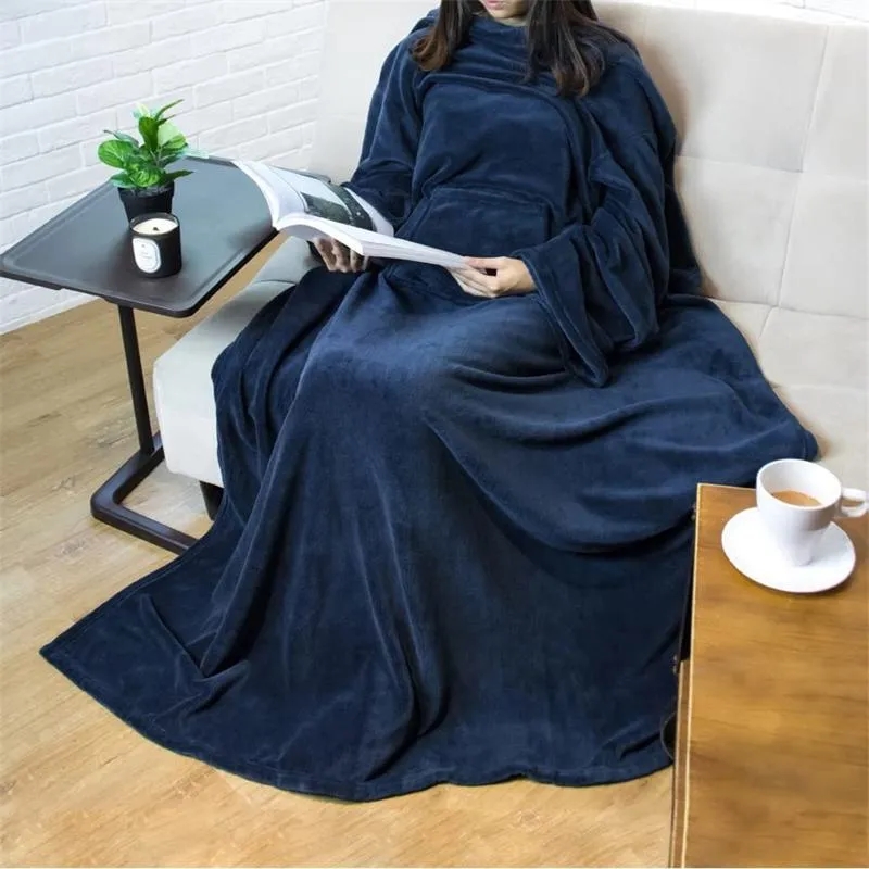 Wearable Blanket With Long Sleeves 3