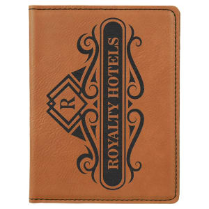 4 1/4" X 5 1/2" Laserable Leatherette Passport Holder 7