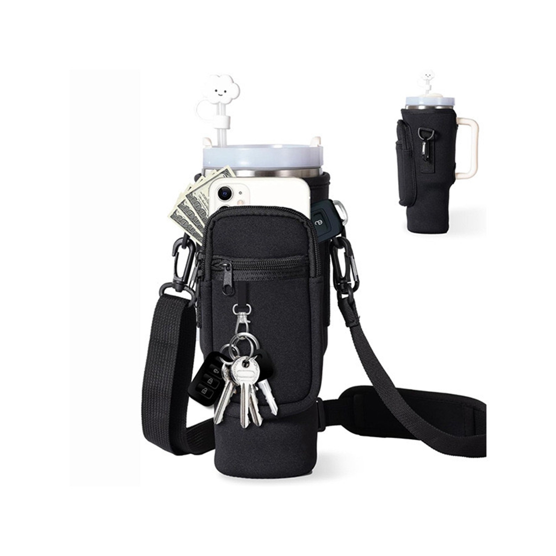 Storage Bag For Tumbler With Shoulder Strap 2