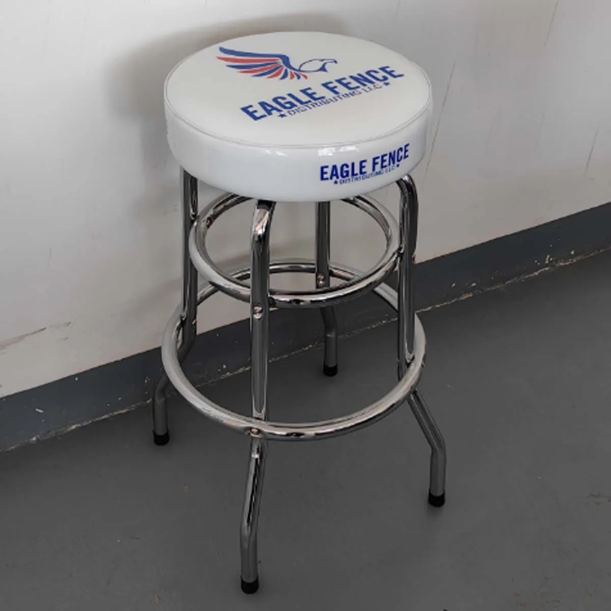 Custom Swivel Bar Stool With Chrome Plated Legs 3