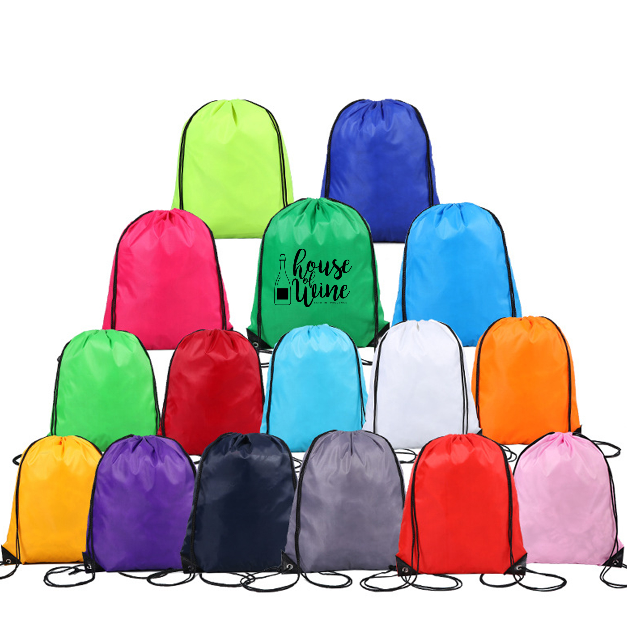 Polyester Cinch Backpack Drawstring Bag 9