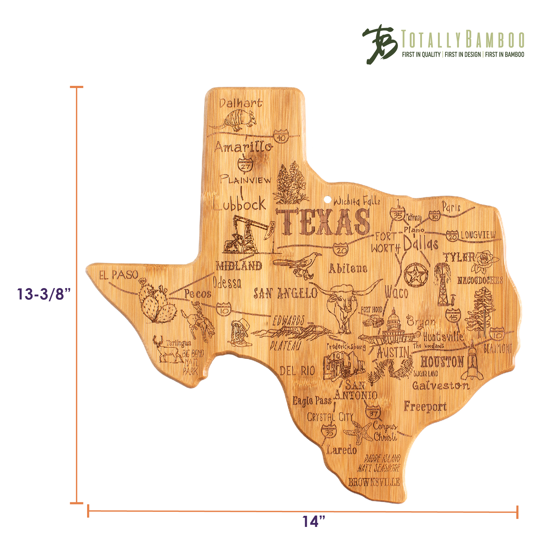 Destination Texas Cutting & Serving Board 3