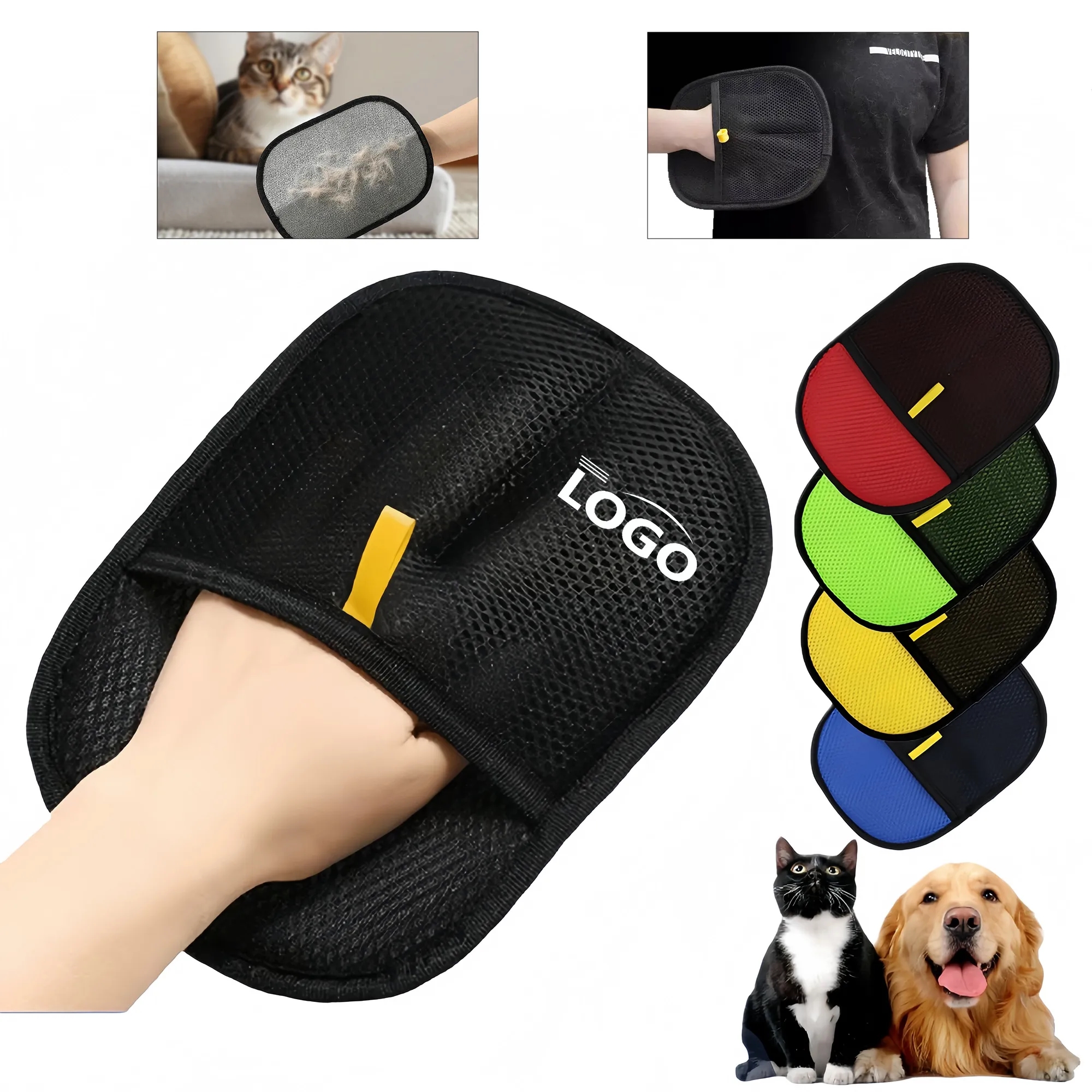 Electrostatic Pet Grooming Glove For Hair Removal