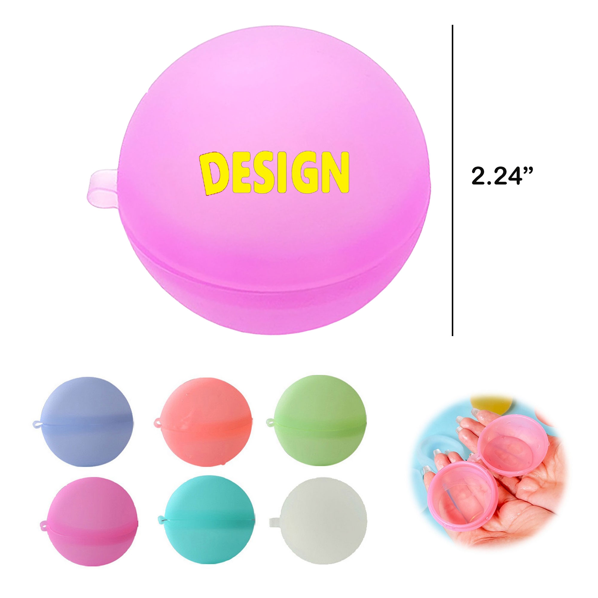 Silicone Reusable Round Water Balloons Kids Toy 8