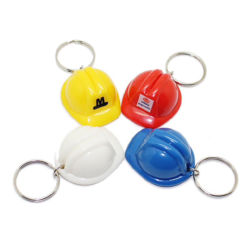 Plastic Safety Helmet Key Chain 2
