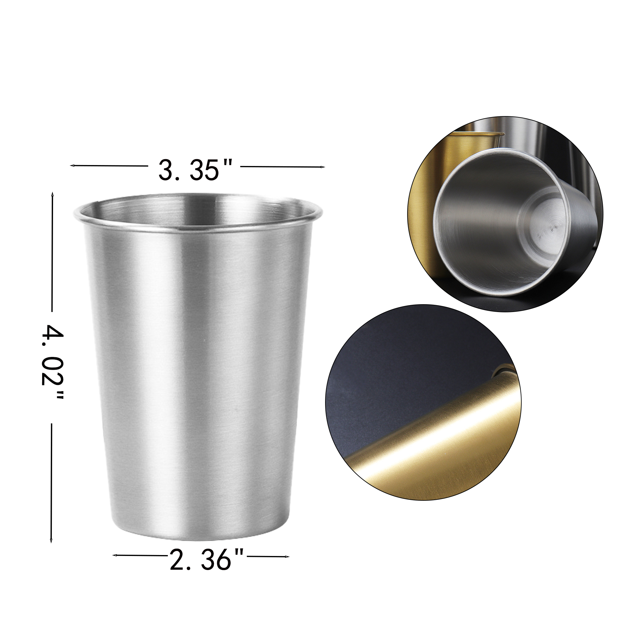 12oz Simple Stainless Cup 2
