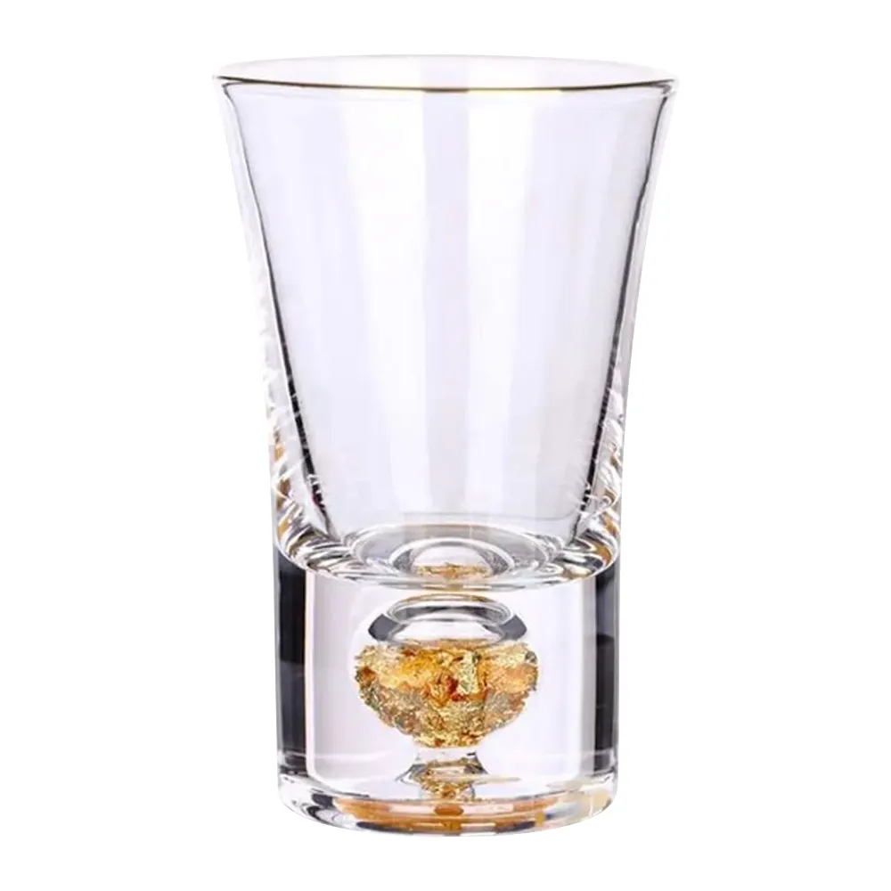 1.5oz. Gold Rimmed Shot Glass 1