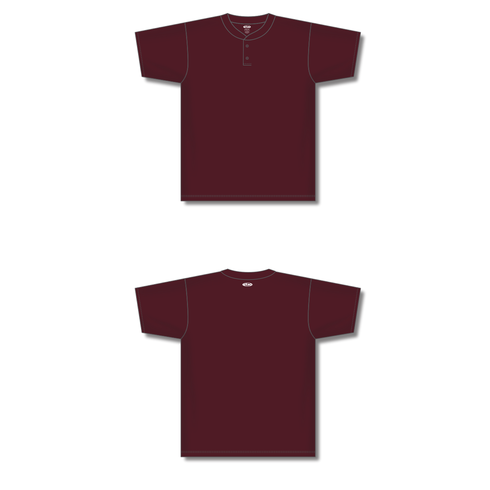 Two Button Baseball Jerseys BA1347-G01 27