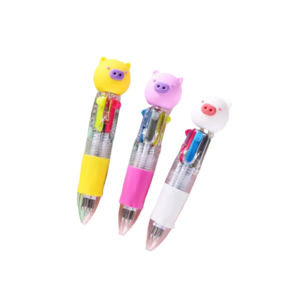 Mini Cute Cartoon Four Color Ballpoint Pens 3