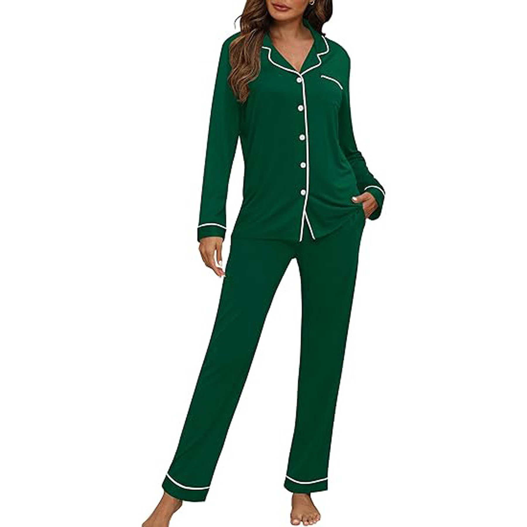 Women's Long Sleeve Pajama Set 17