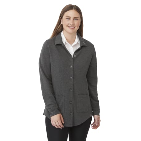 RIGI Eco Knit Button Cardi - Women's, custom women's shirt with logo imprint 20