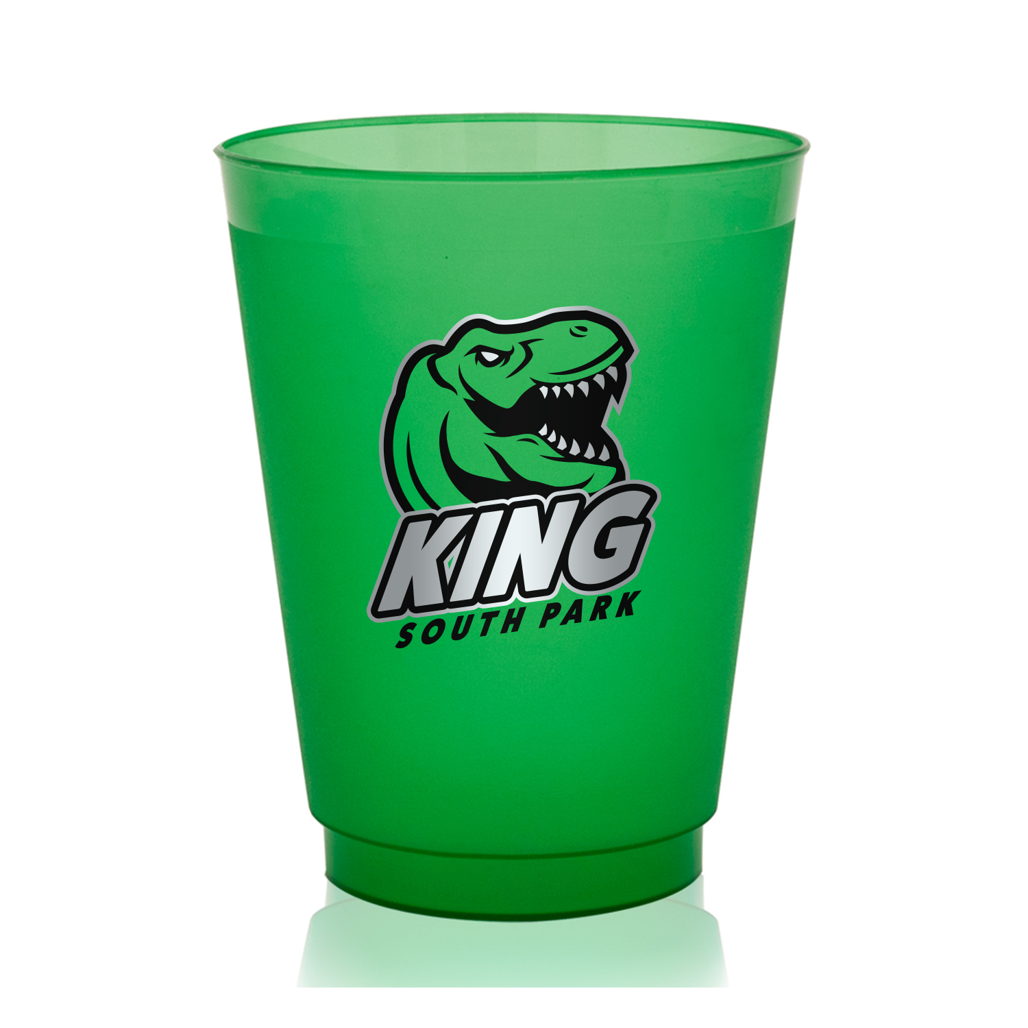 16 oz. Court Side Frosted Plastic Stadium Cup (1 Color Imprint) 5