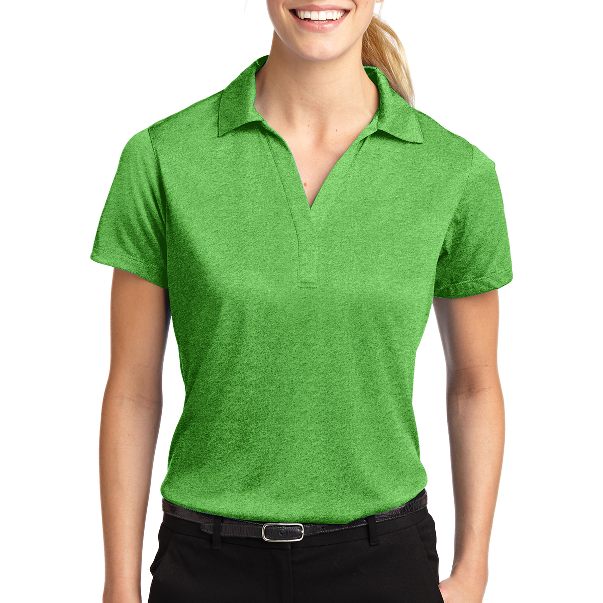 Sport-Tek® Ladies' Heather Contender™ Polo 18