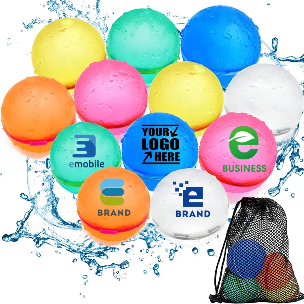 In Stock Custom Silicone Reusable Water Bomb Balloons 4