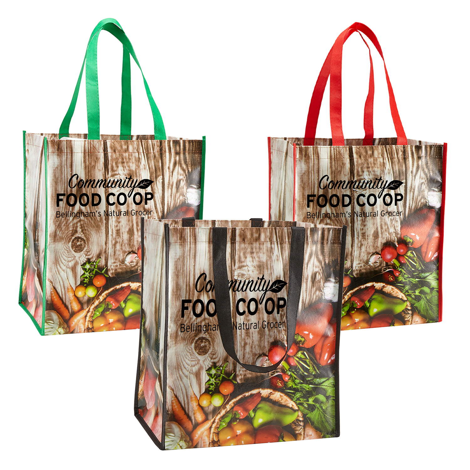Laminated Veggie Tote Bag 1