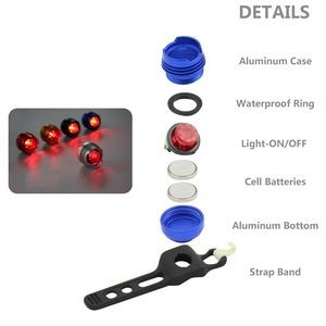 Versatile Aluminum LED Bicycle Light Adjustable Band 3 Lighting Modes 2