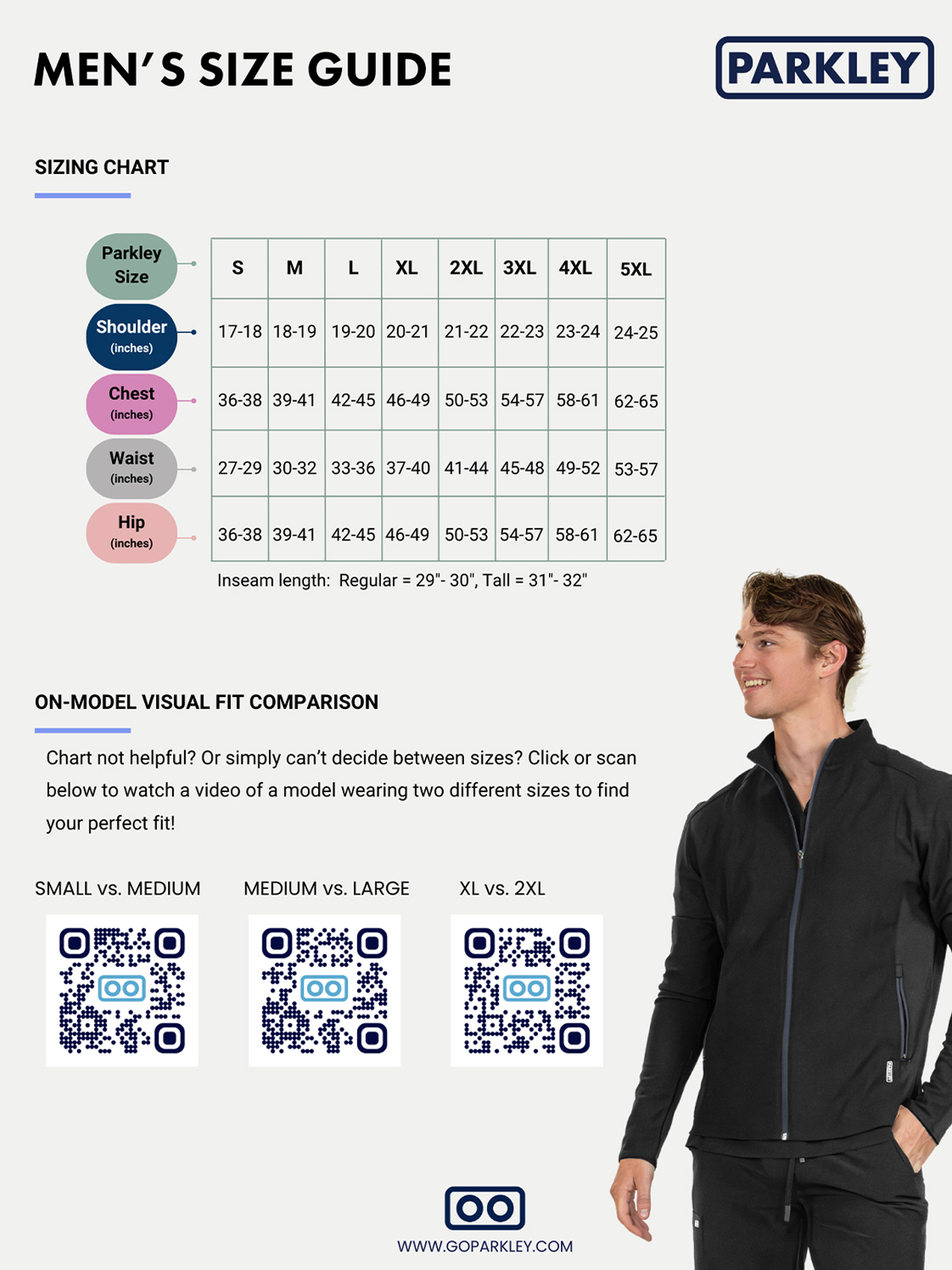 Parkley - Men's Three-Pocket 36" Long Lab Coat 1