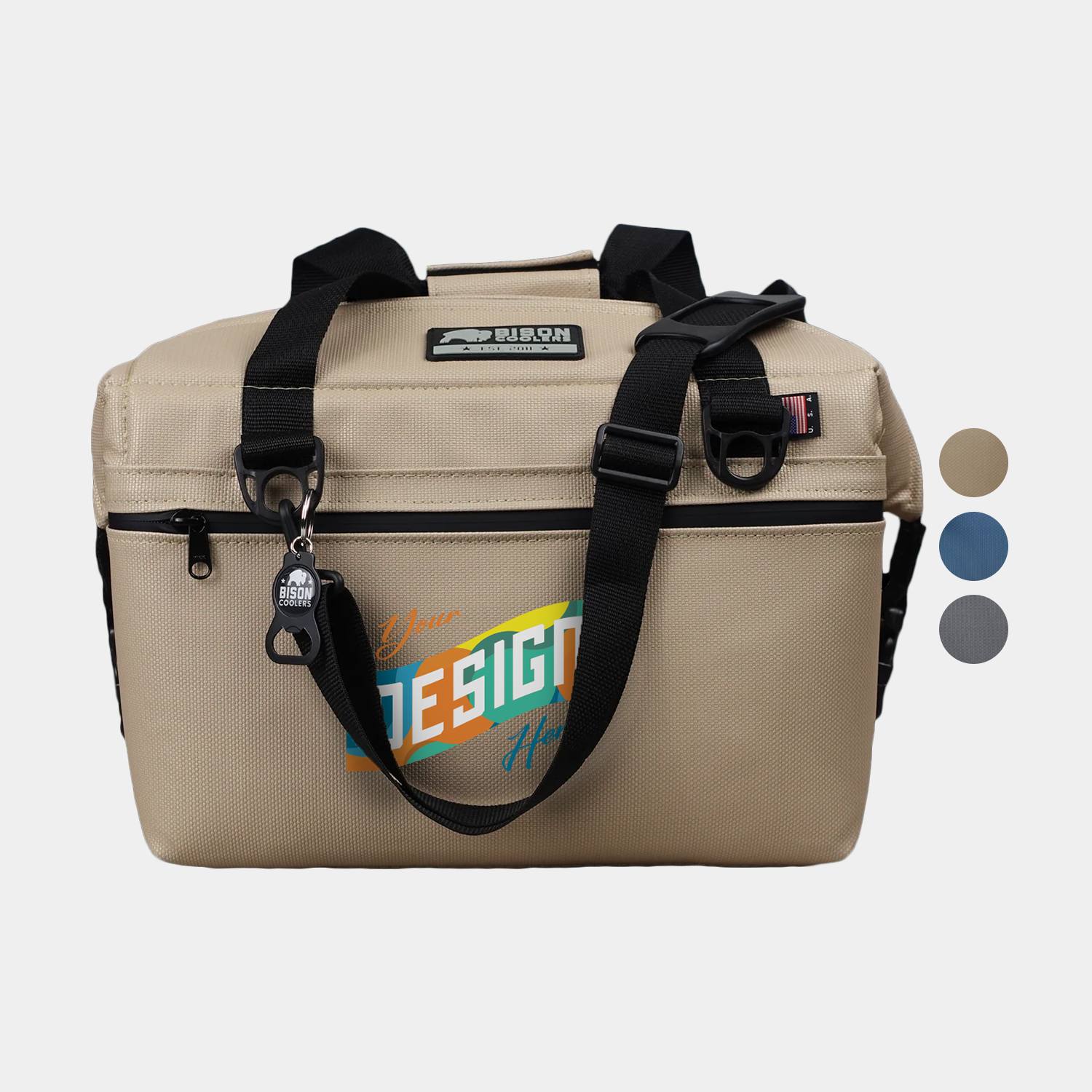 24-Can Bison® USA-Made SoftPak XD Cooler Bag (18" x 10" x 11") 2
