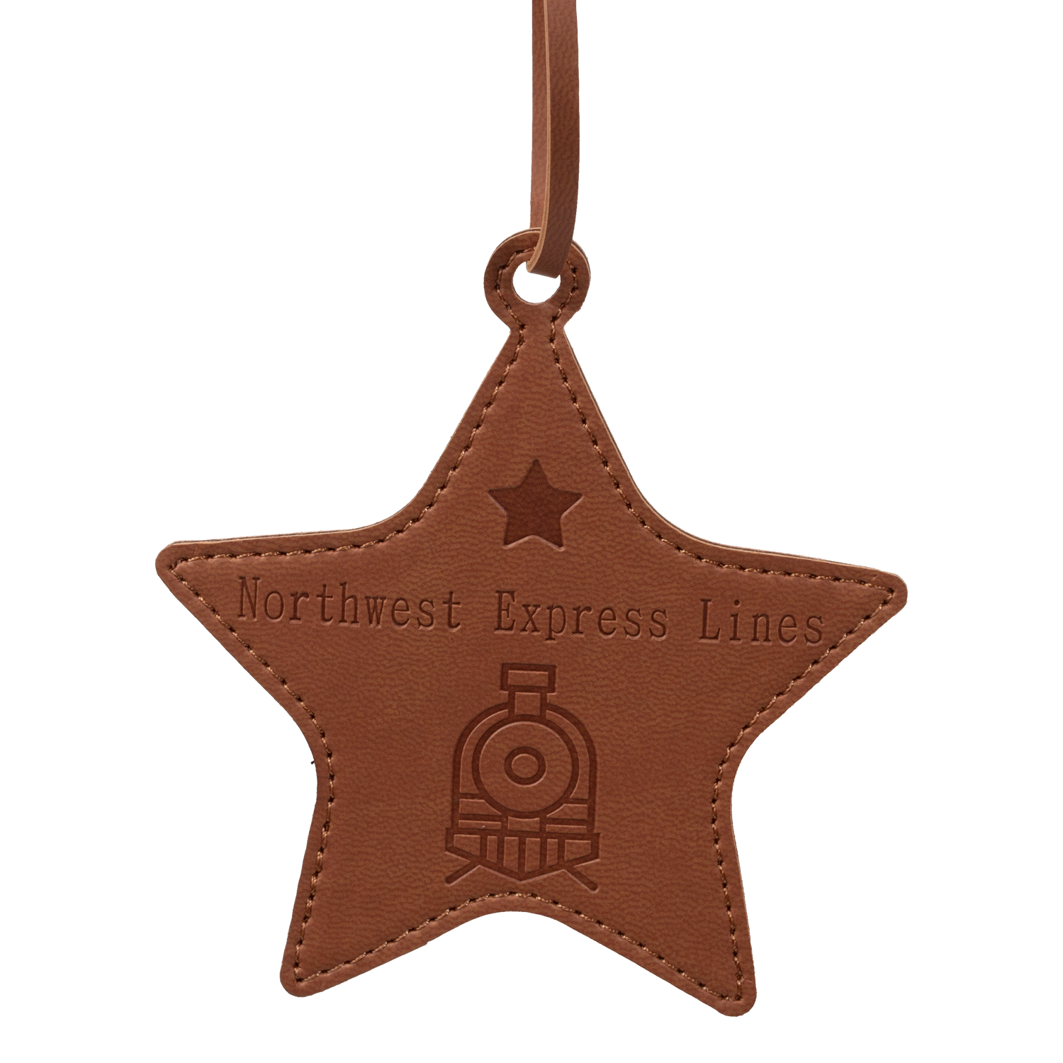 2" Leather Ornament 8