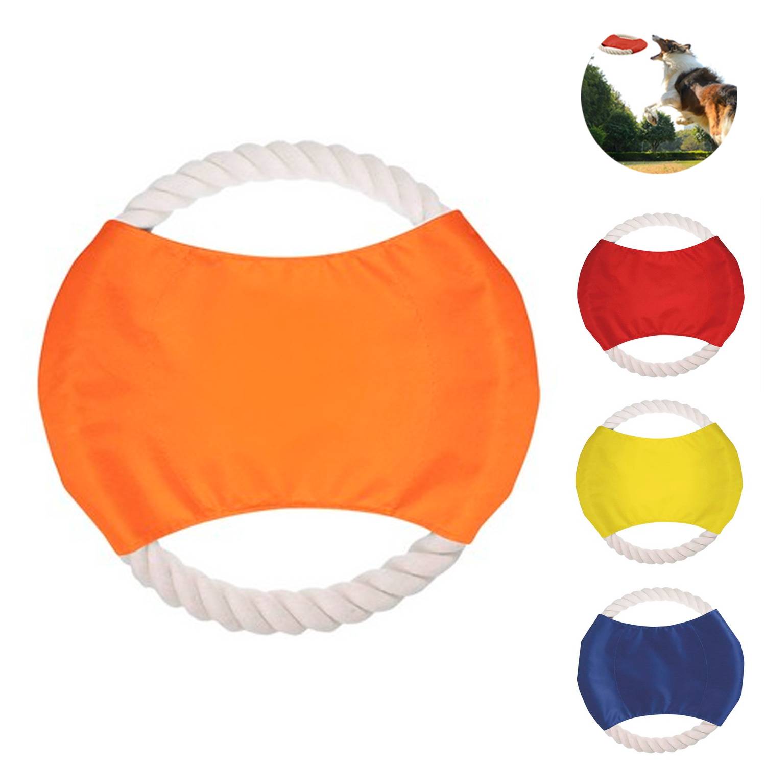 Flying Disc Rope Dog Toy 8