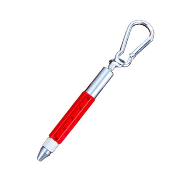 6 In 1 Metal Tool Pen With Carabiner 5
