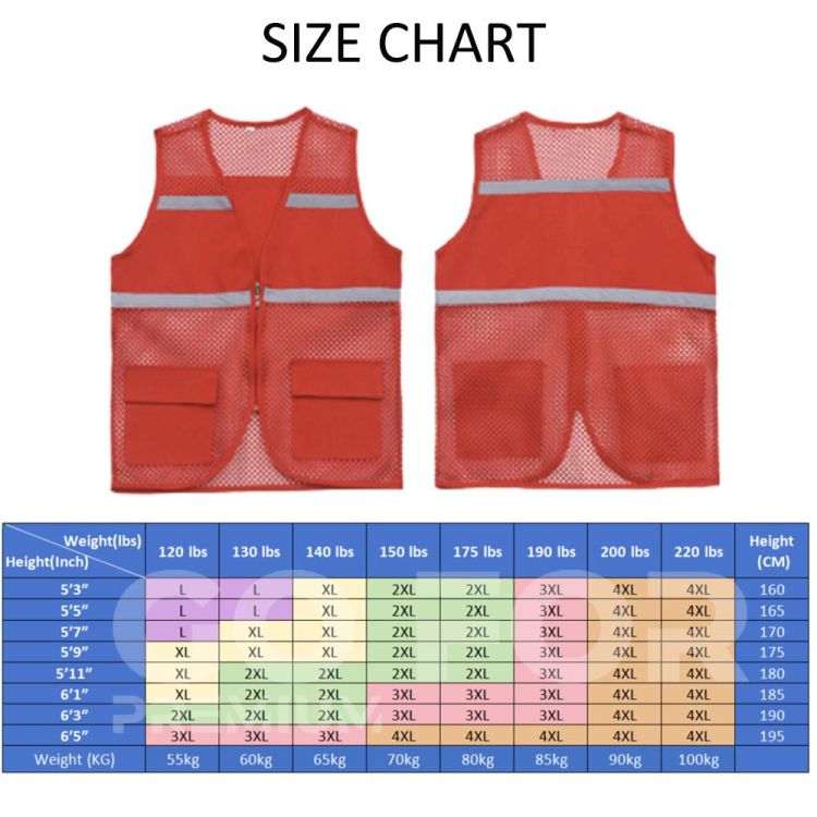 High Visibility Reflective Sleeveless Mesh Vest 3