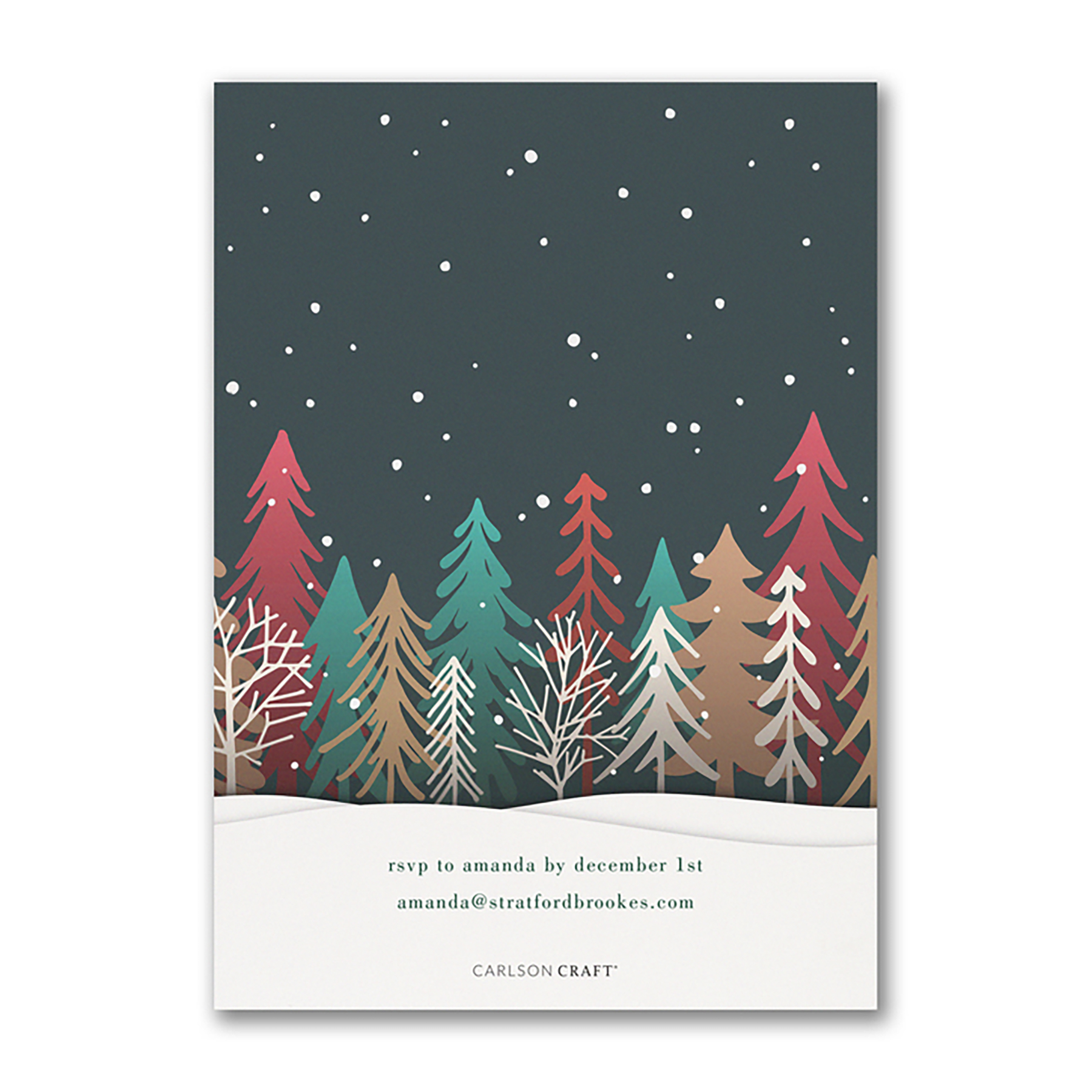 Colorful Treeline Event Invitation 4