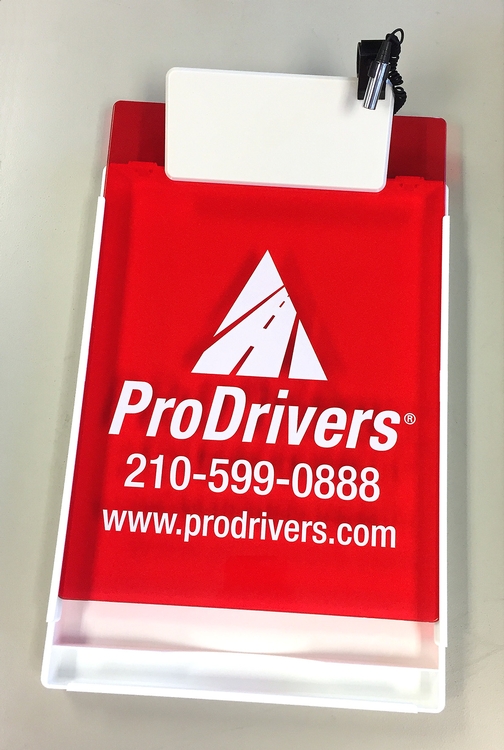 Letter Size Clipboard w/ Storage Box & Light Clip 4