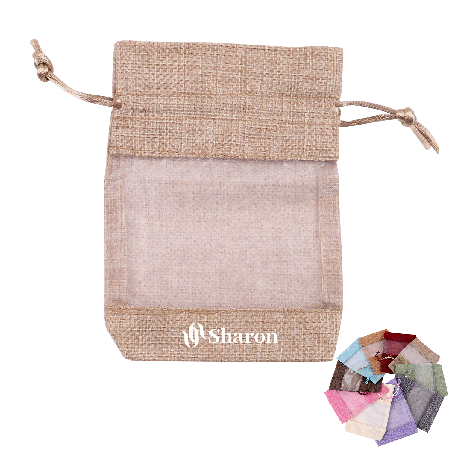 Gauze Drawstring Bag 3