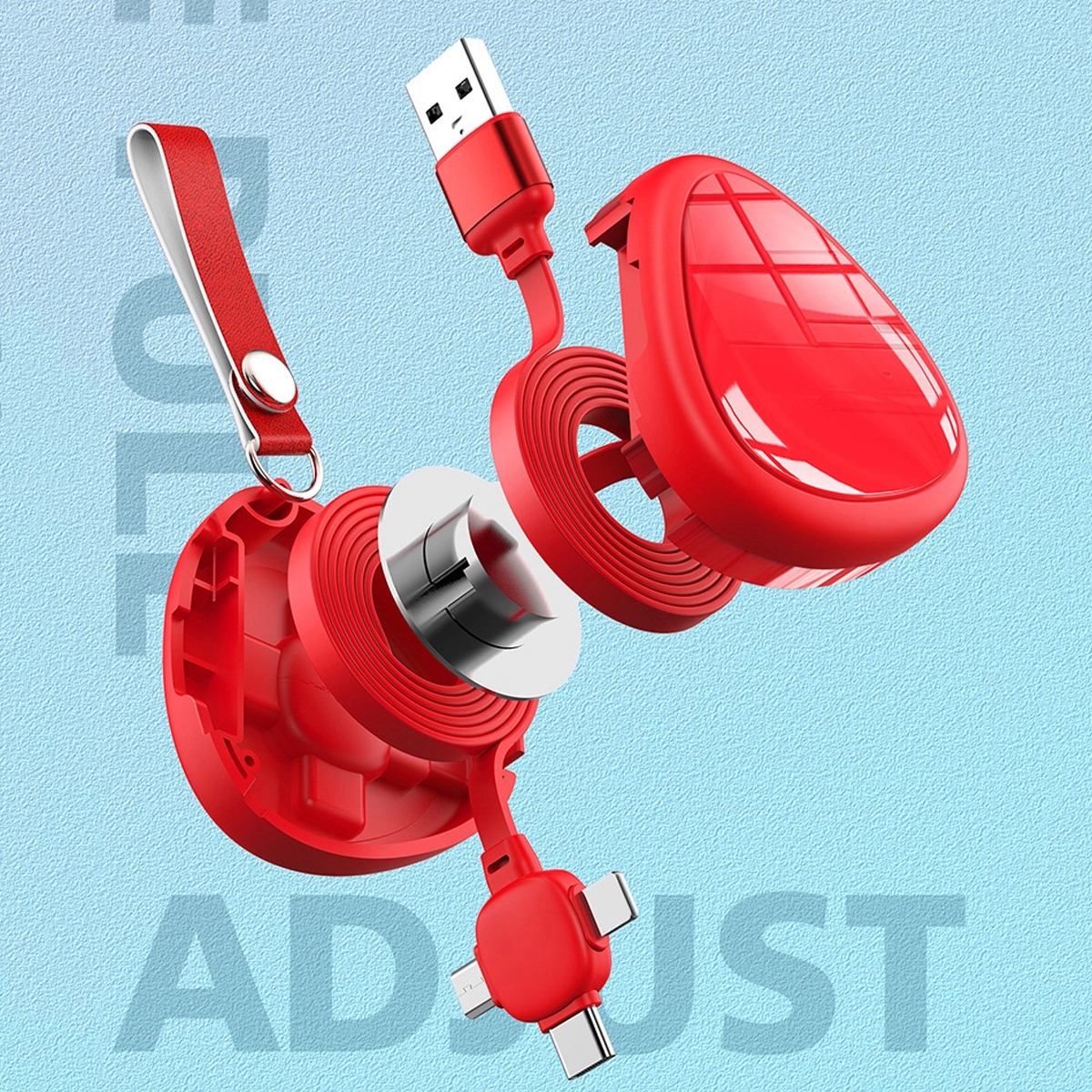 3 in 1 Retractable Multi Charging Cable 3