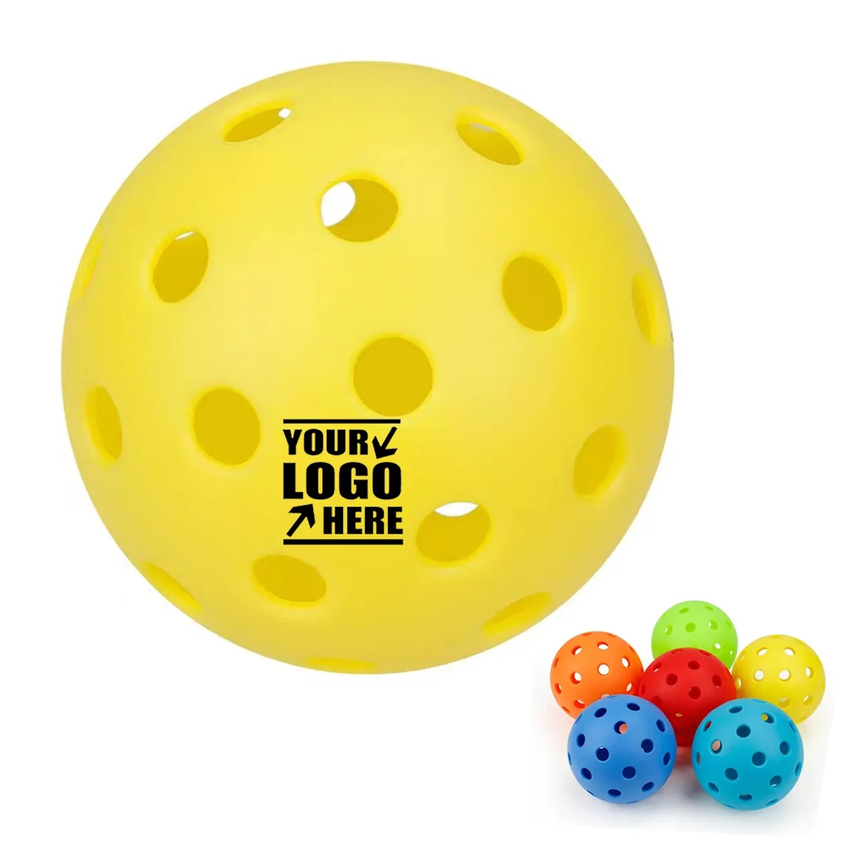 In Stock Custom Indoor Or Outdoor pickleballs 2
