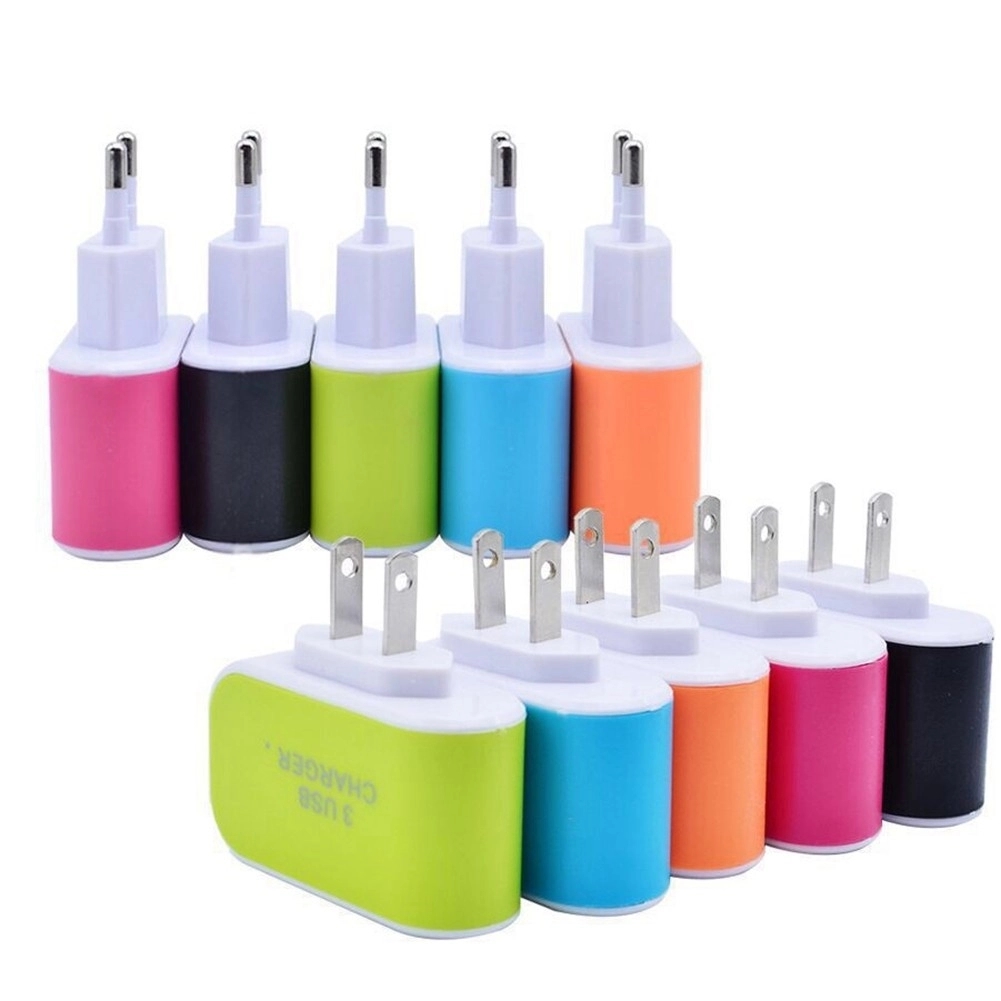 3 port USB Travel Wall Charger 3