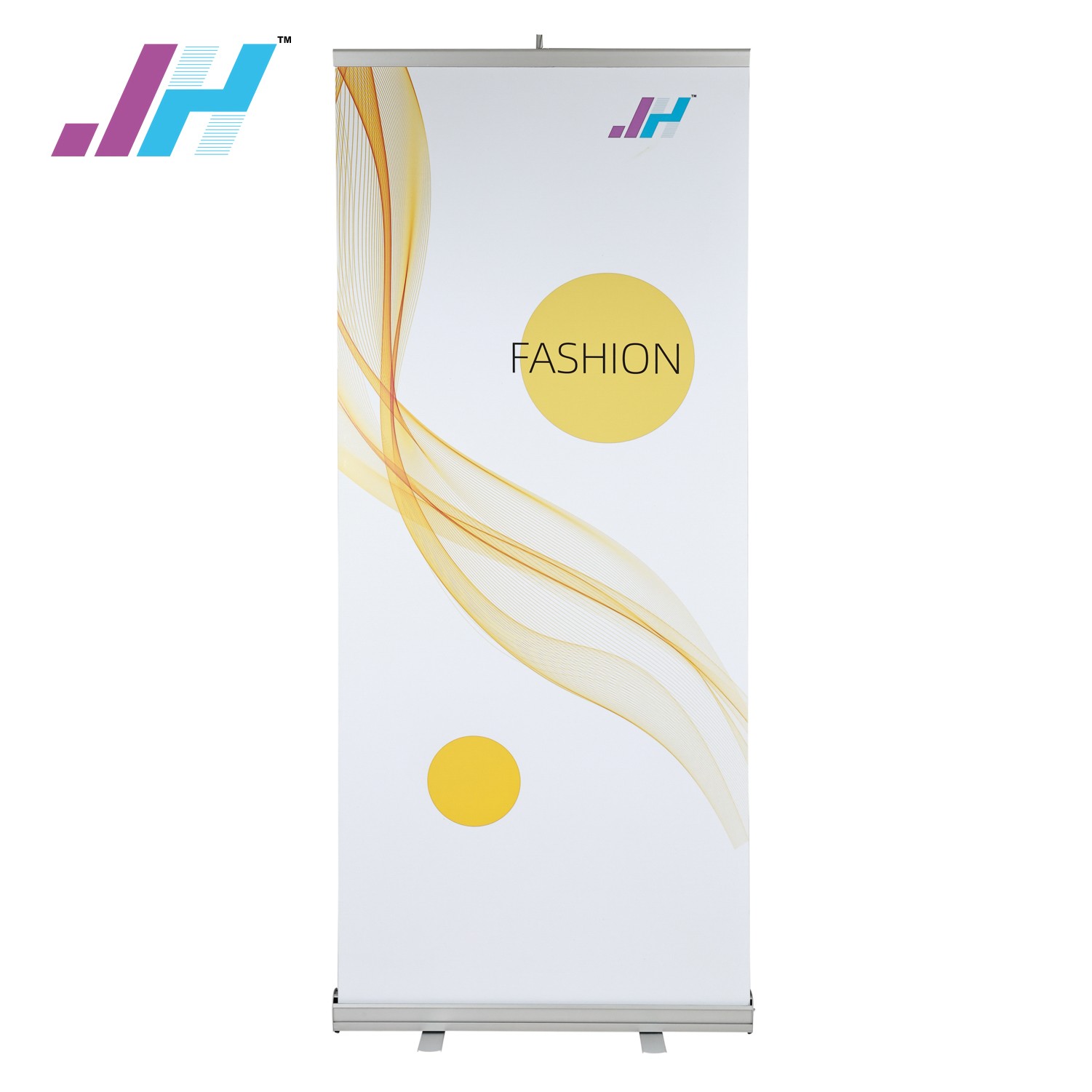 31.5" Retractable Banner Stand with Custom Graphic 2
