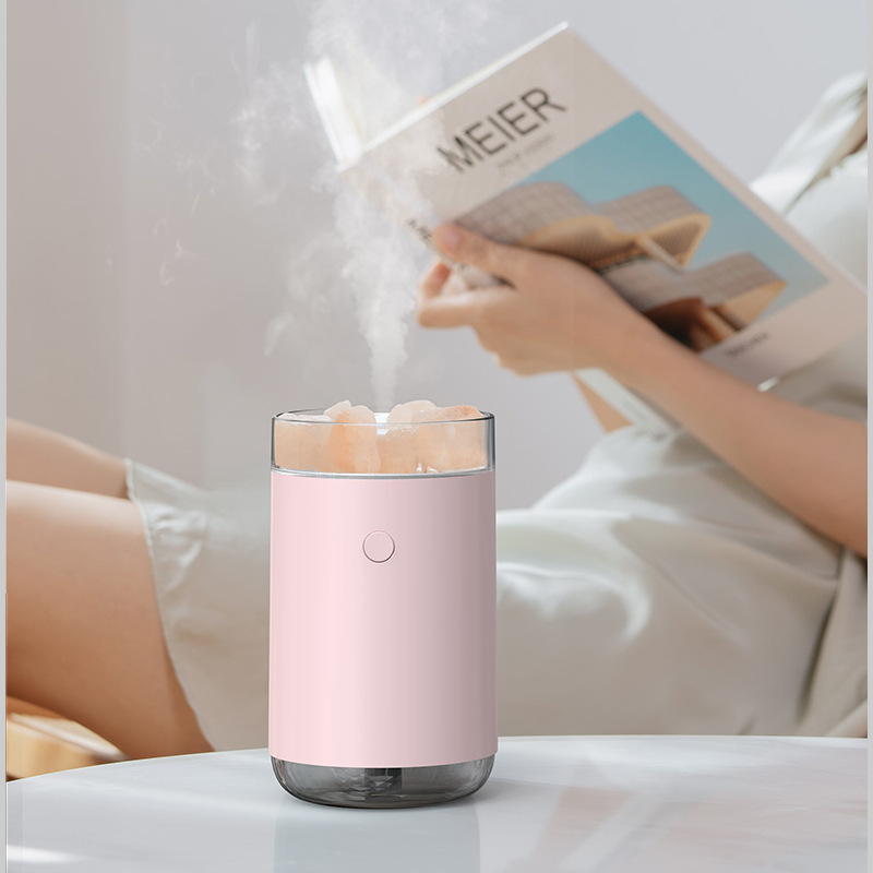 2 in 1 Natural Crystal Salt Mine Humidifier and Aroma Diffuser 5