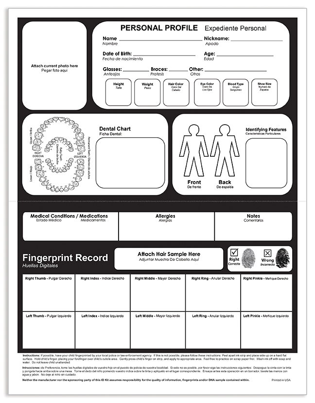 Child ID Safety Kit 5