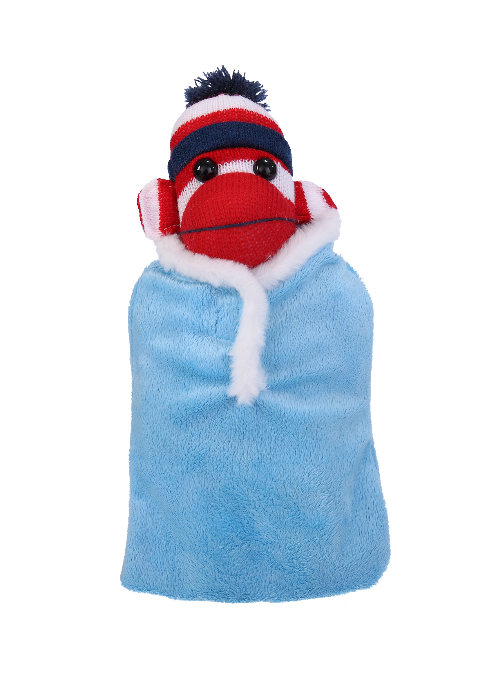 Patriotic Sock Monkey in Baby Sleeping Bag