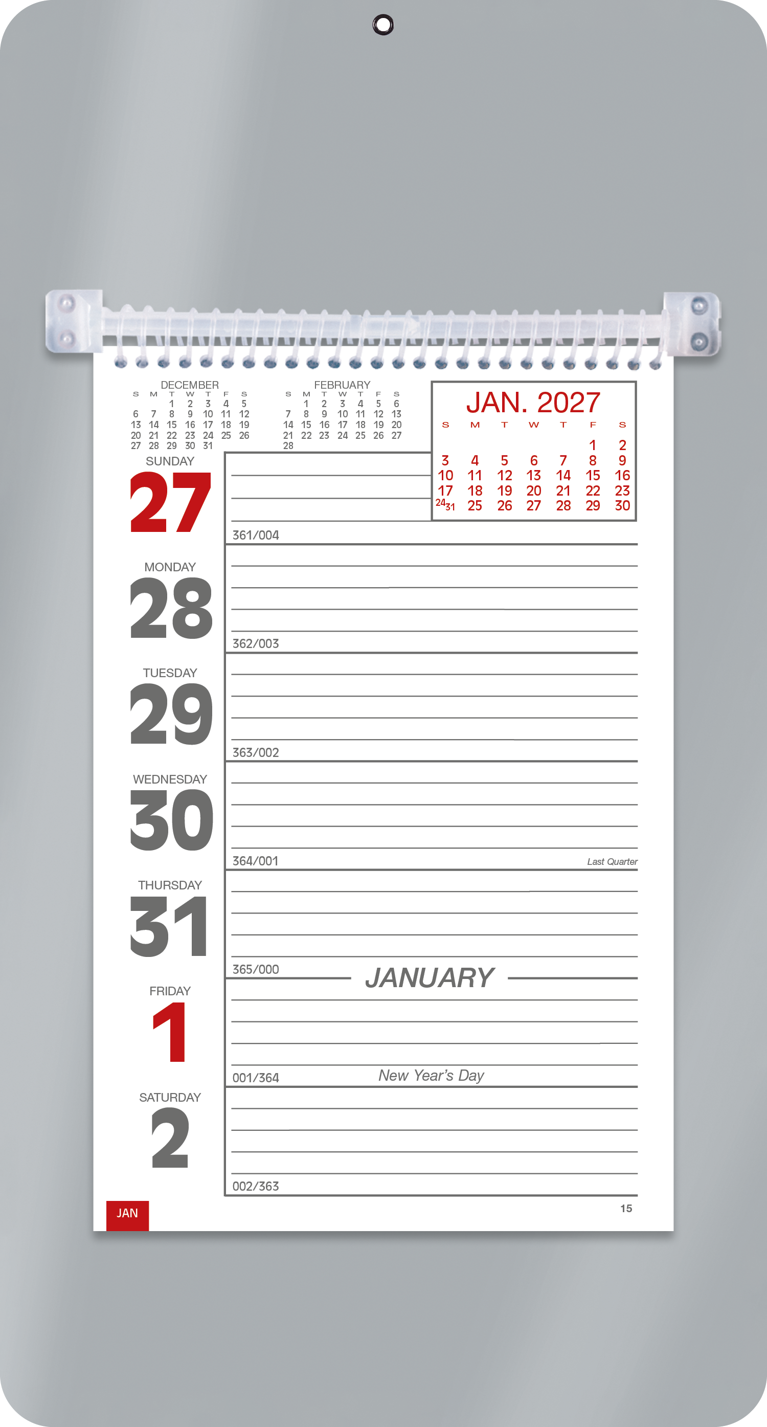 Triumph® Calendars Weekly Memo Calendar 81