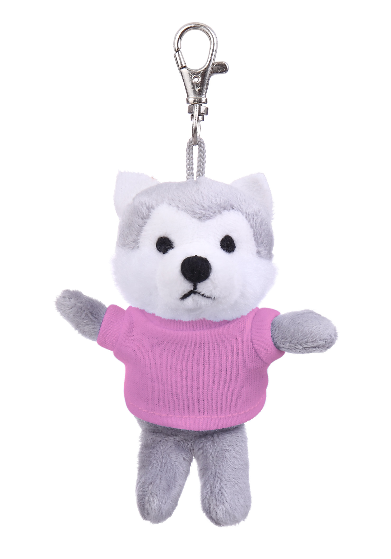 Soft Plush Wolf Keychain with Tee 16