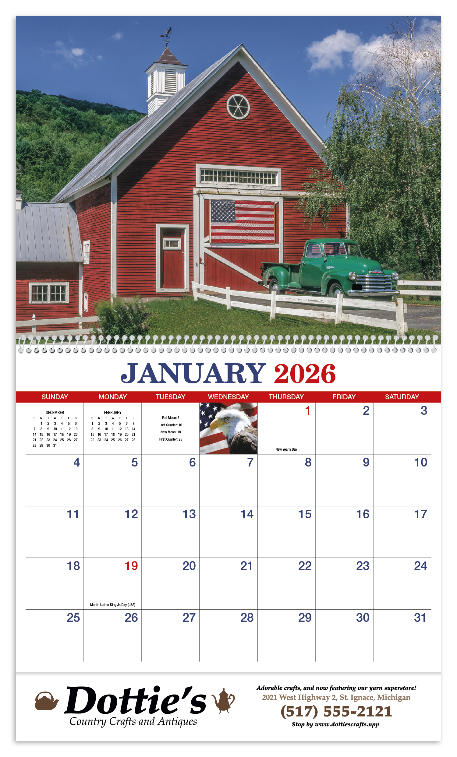 HotLine® Products America Appointment Calendar - Spiral 43