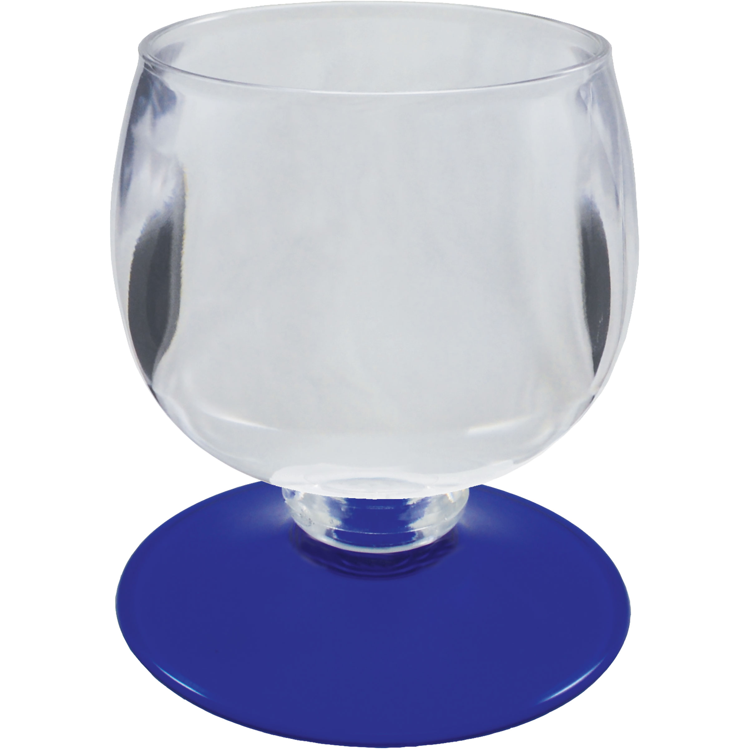 12oz Short Stem Plastic Wine Goblet with Your Choice of Base Color 13