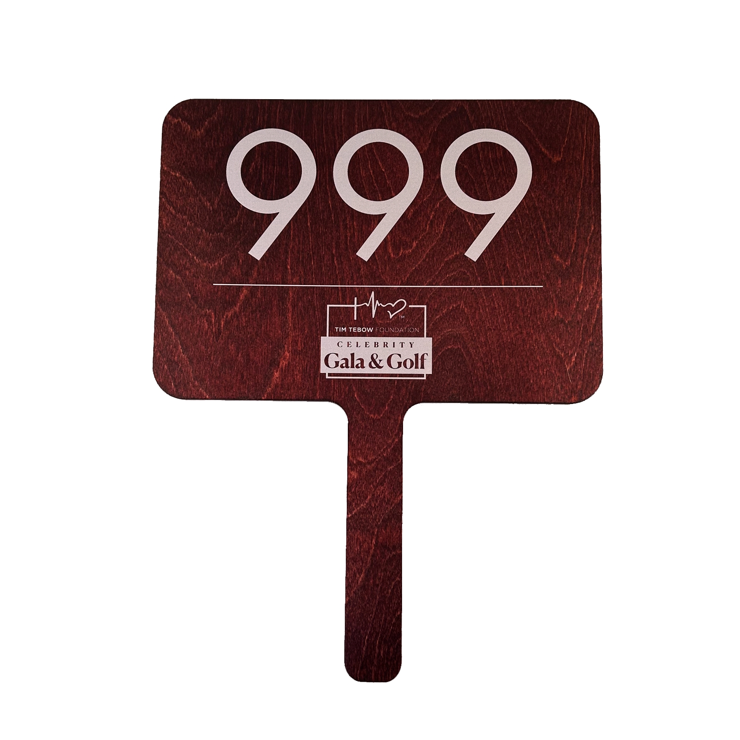 Wood Auction Paddle 14