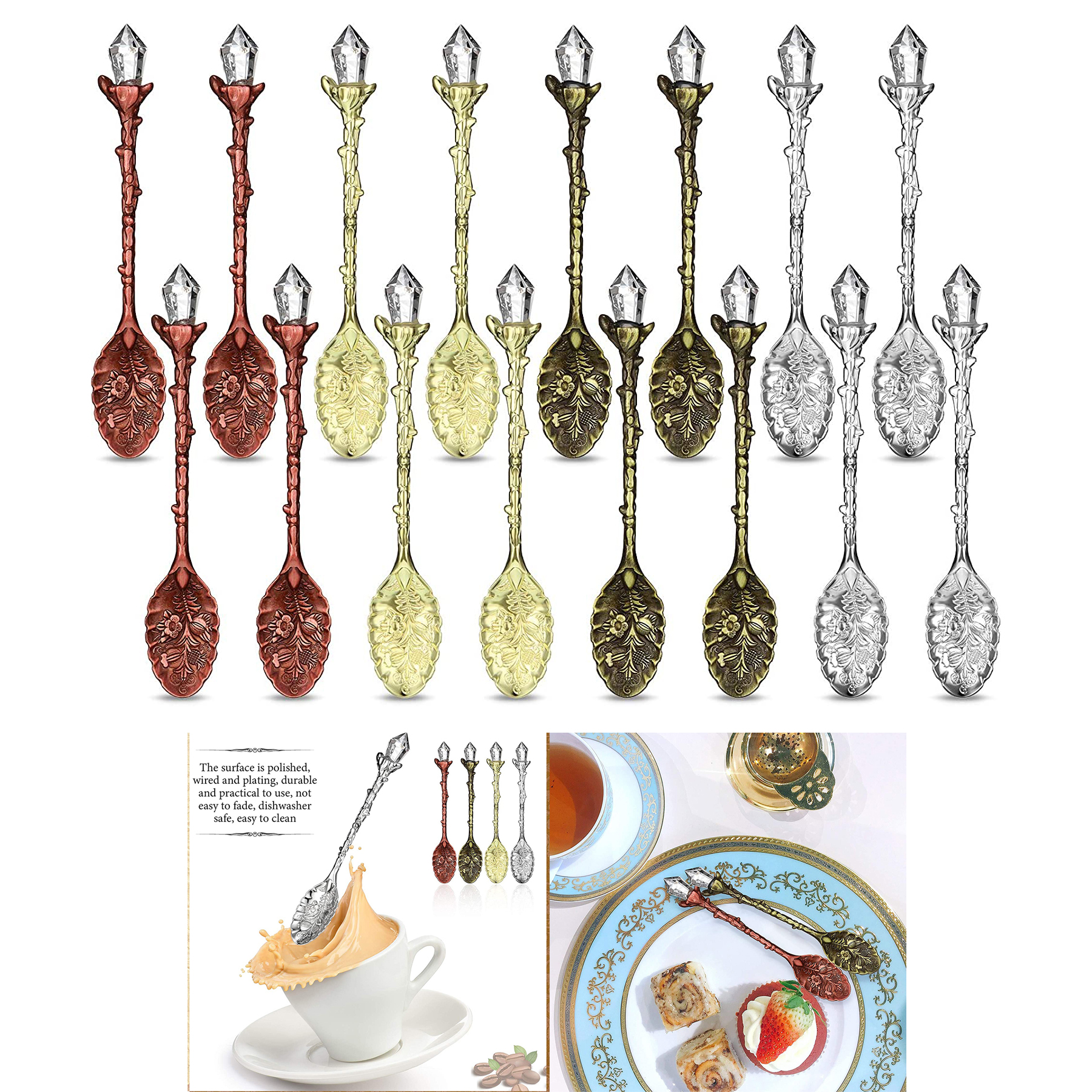 Retro Spoon Crystal Alloy Spoon 2