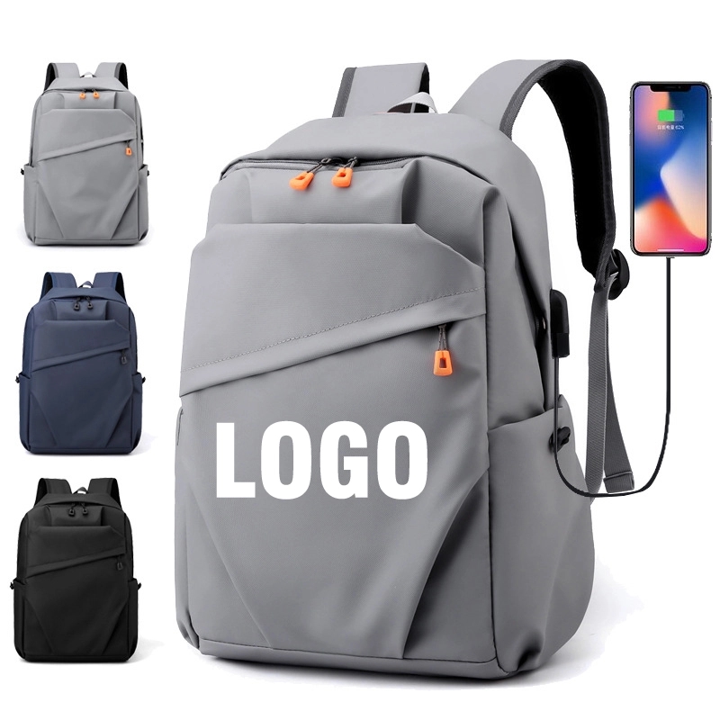 Custom Waterproof Laptop Backpack with USB Charging Port 4