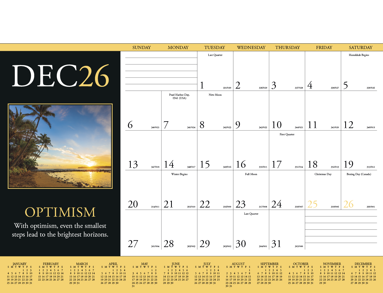 Triumph® Calendars Motivations Desk Pad 19