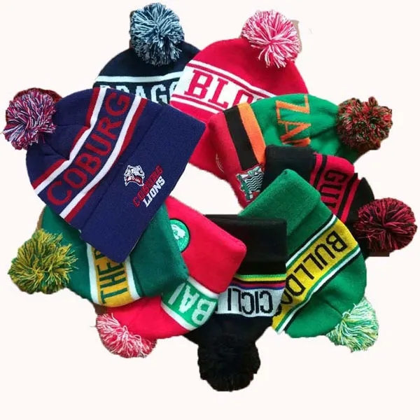 Custom Knitted Pom Jacquard Beanie 10